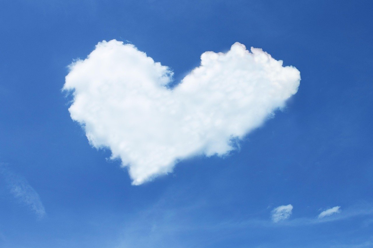 cloud, heart, heaven, blue, white, love, happiness, loyalty, valentine, valentine's day, romantic, lovers, relationship, tenderness, thank you, greeting, affection, thank you, thank you, thank you, thank you, thank you