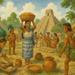 mayan society illustration