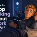how to stop thinking about work at night