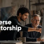 Reverse mentorship is when a younger person mentors an older person