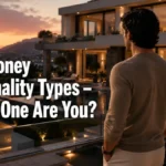Man reflecting on his financial lifestyle, illustrating different money personality types and attitudes toward wealth