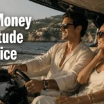 Couple enjoying a luxury yacht trip, illustrating the money gratitude practice and an abundance mindset