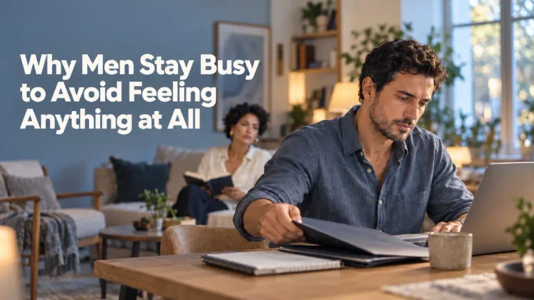 Why Men Stay Busy to Avoid Feeling Anything at All