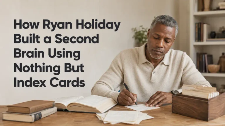 How Ryan Holiday Built a Second Brain Using Nothing But Index Cards